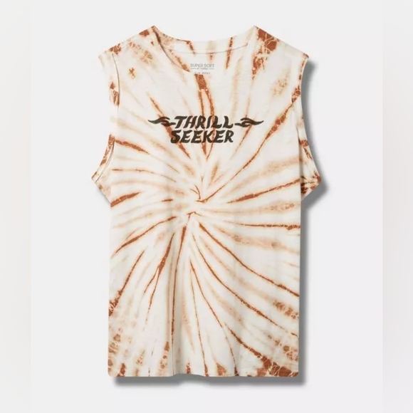torrid Tops - Torrid Slub Jersey Tie Dye Thrill Seeker Muscle Tee 2X